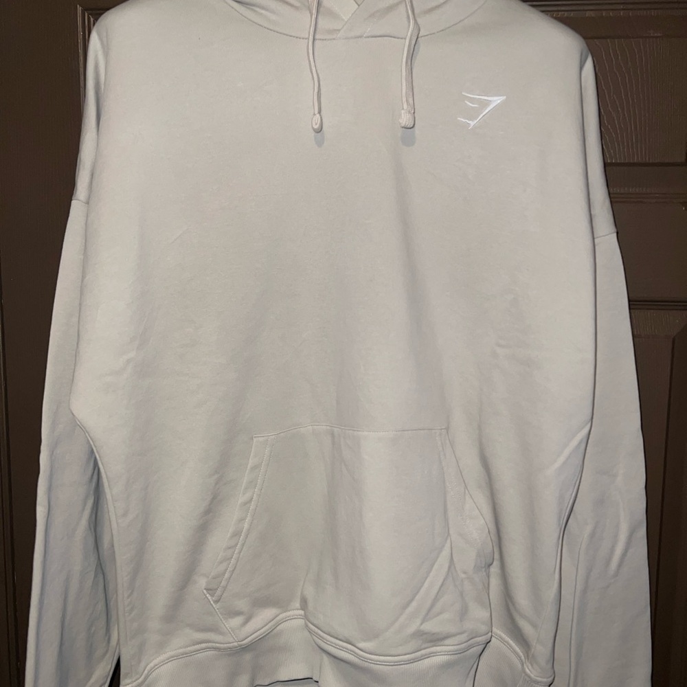 Classic Grey Crest Oversize Gymshark Hoodie Large